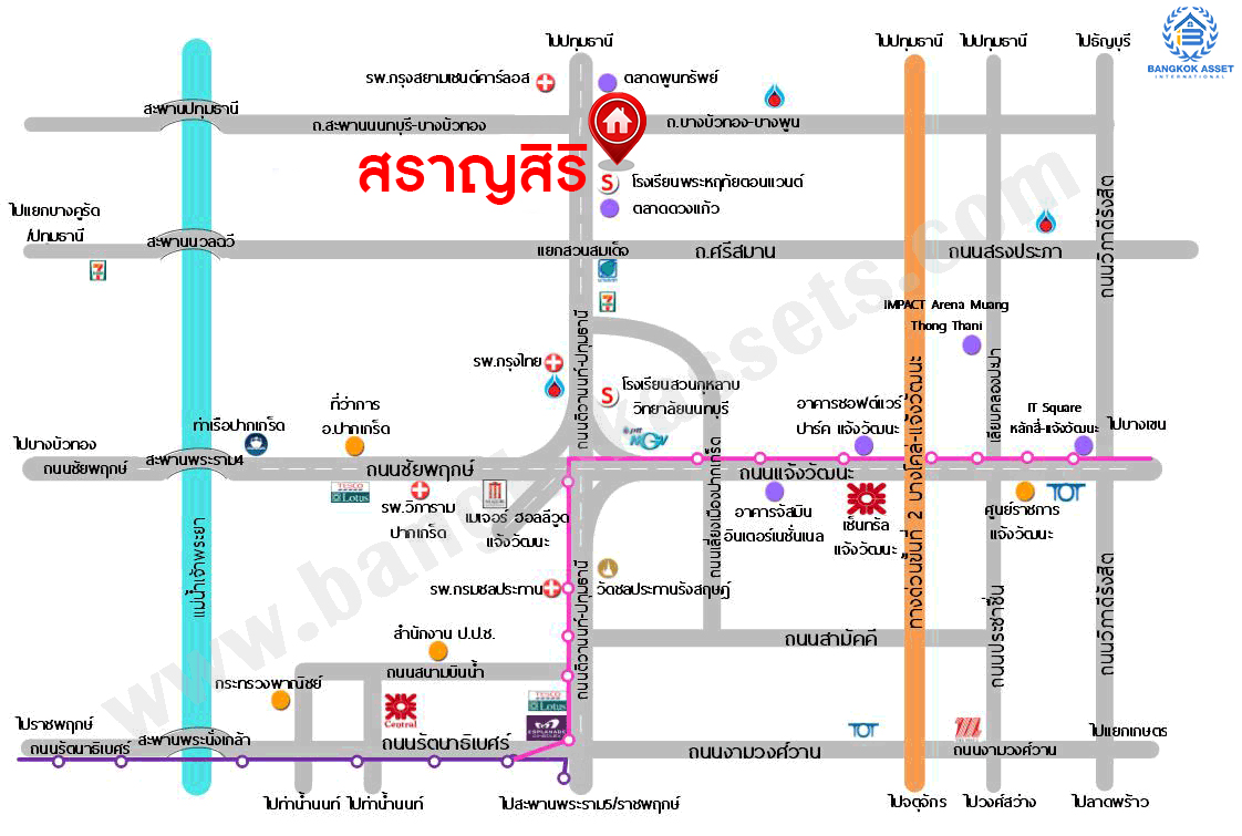 บ้านมือสองตกแต่งใหม่ โครงการ สราญสิริ ติวานนท์-แจ้งวัฒนะ1 หลังมุม เนื้อที่ 59.2 ตร.ว. ดีไซน์ตอบทุกไลฟ์สไตล์ ฟังก์ชัน 3 ห้องนอน 3 ห้องน้ำ จอดรถได้ 2 คัน Living ชั้นบนกว้างขวาง บนทำเลติดถนนใหญ่ เชื่อมต่อทุกเส้นทาง ใกล้จุดขึ้นทางด่วน "ศรีสมาน"